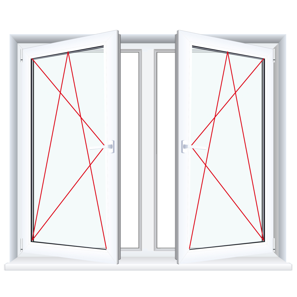 Fenstermaxx24 – Kunststoff Doppelt Anschlag 2 1 53