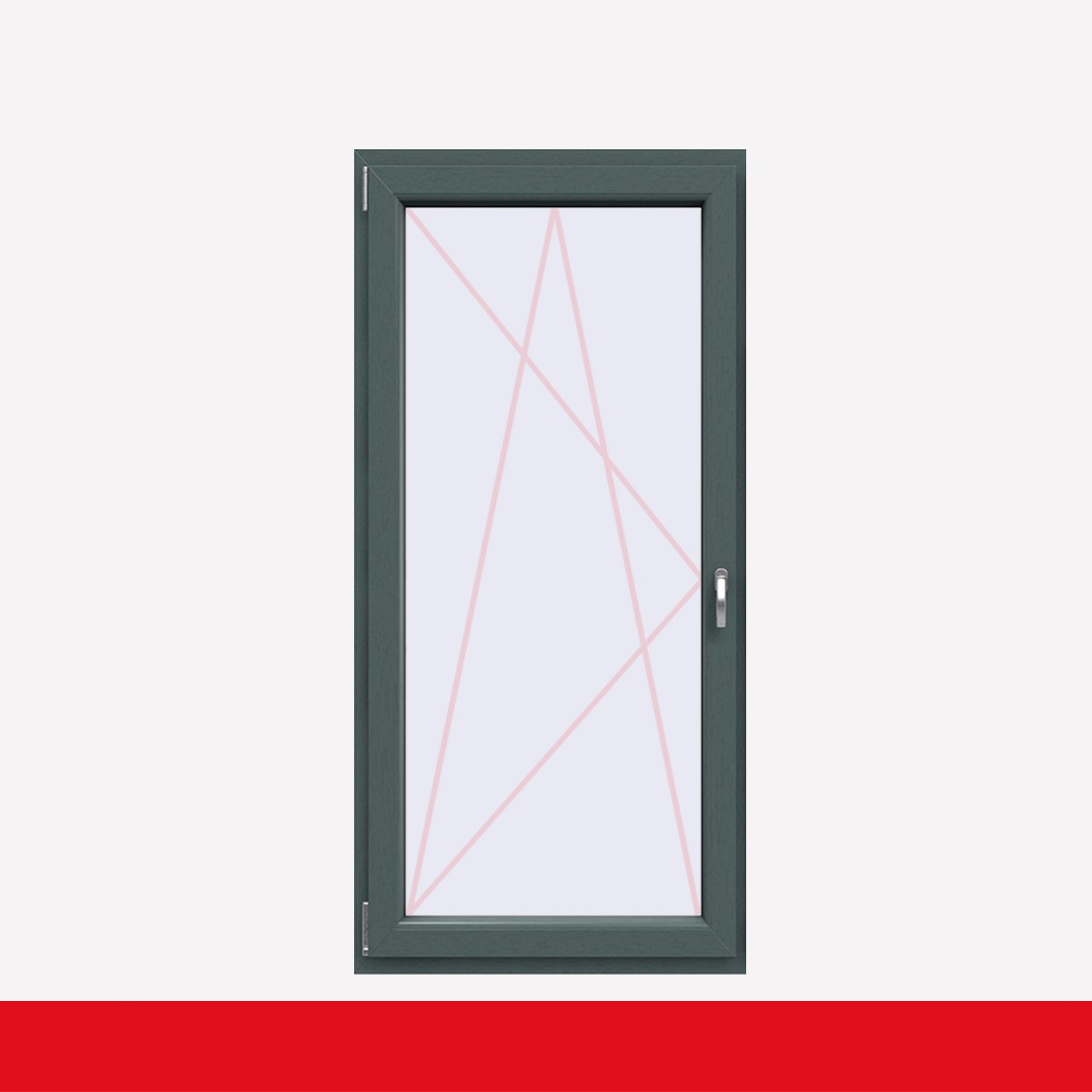 Fenstermaxx24 – balkon 1f dkl griff farbig basaltgrau