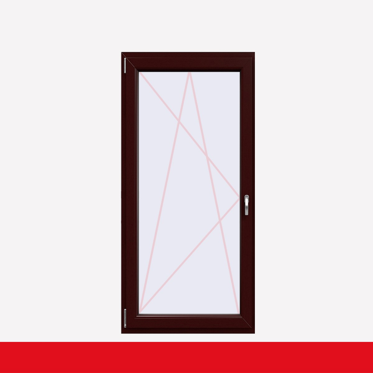 Fenstermaxx24 – balkon 1f dkl griff farbig braun maron