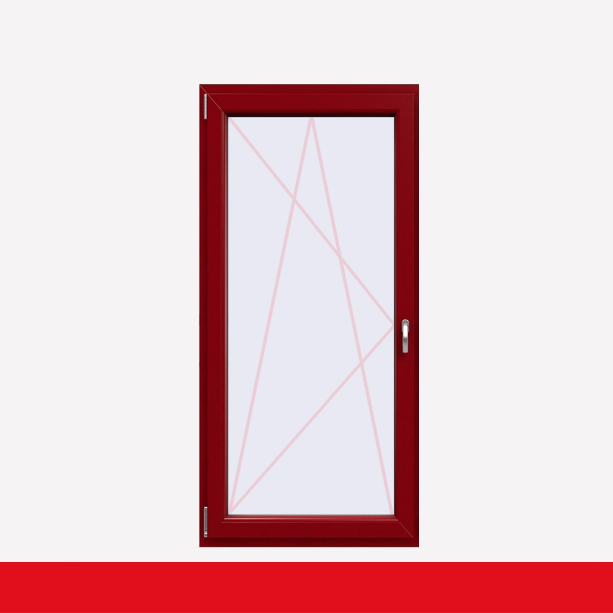 Fenstermaxx24 – balkon 1f dkl griff farbig dunkelrot
