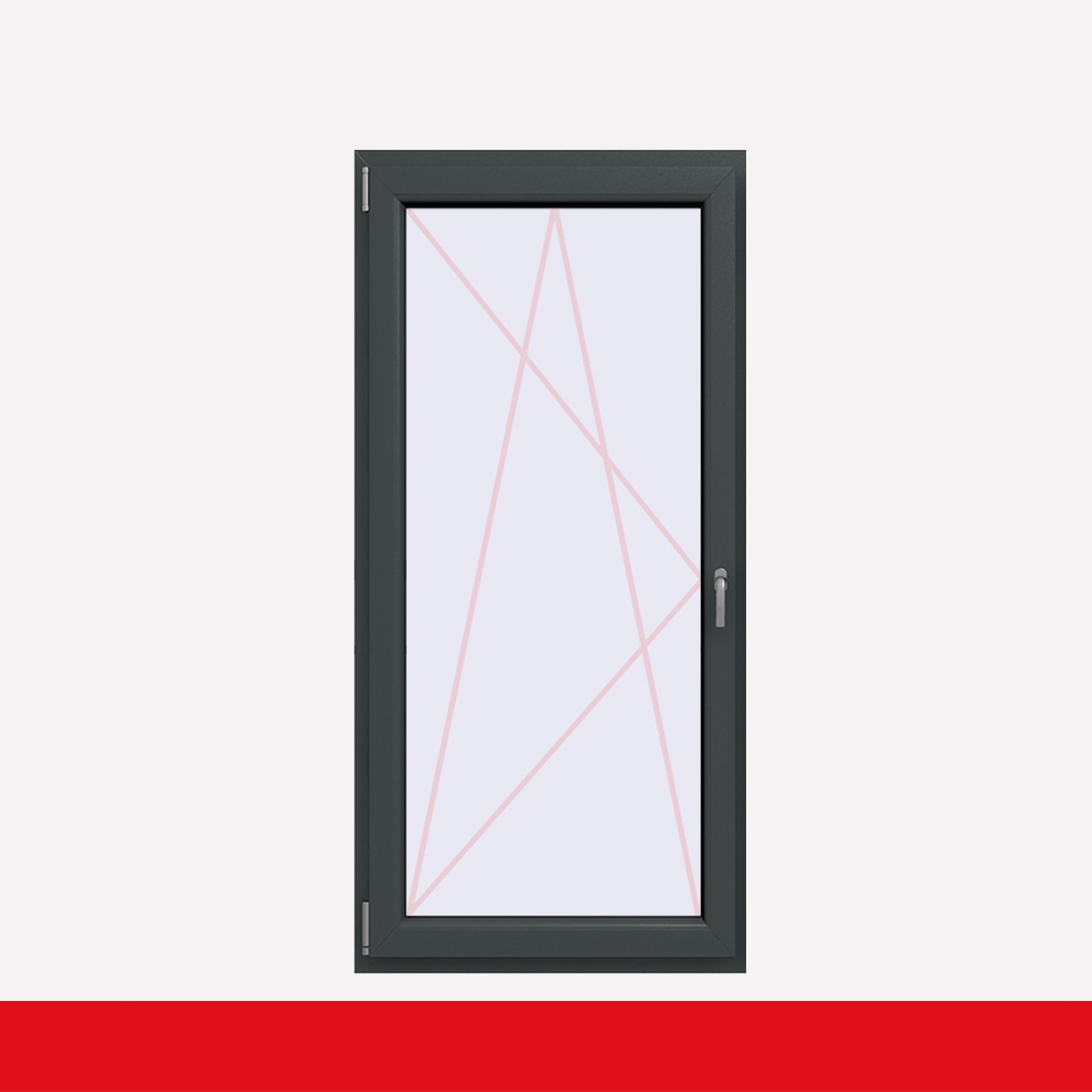 Fenstermaxx24 – balkon 1f dkl griff farbig schiefergrau glatt