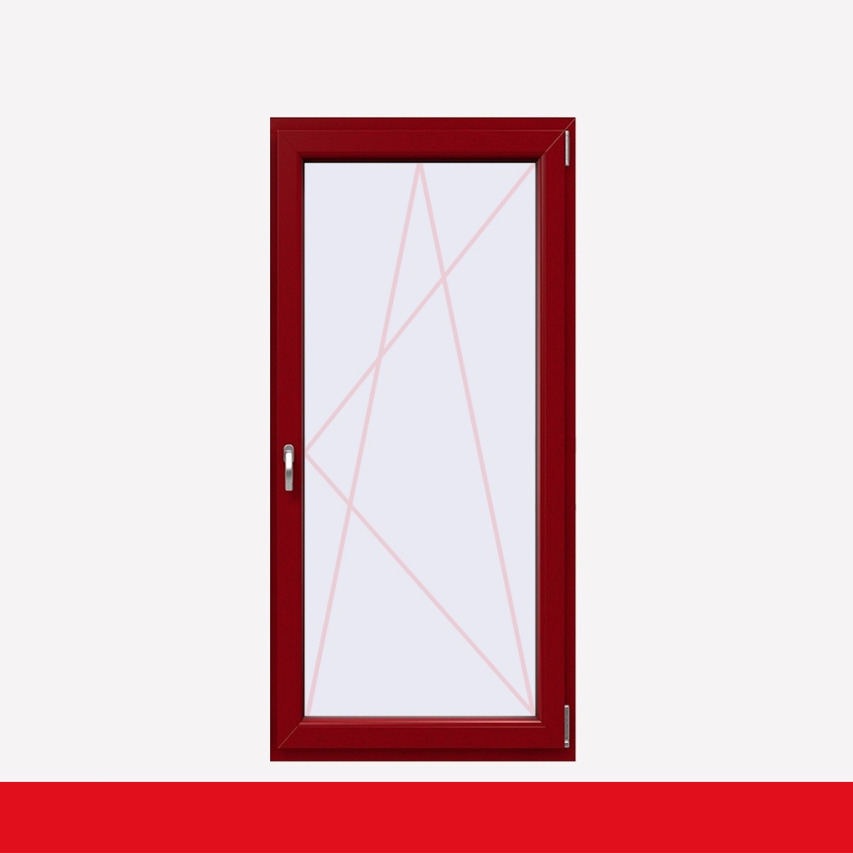 Fenstermaxx24 – balkon 1f dkr griff farbig dunkelrot