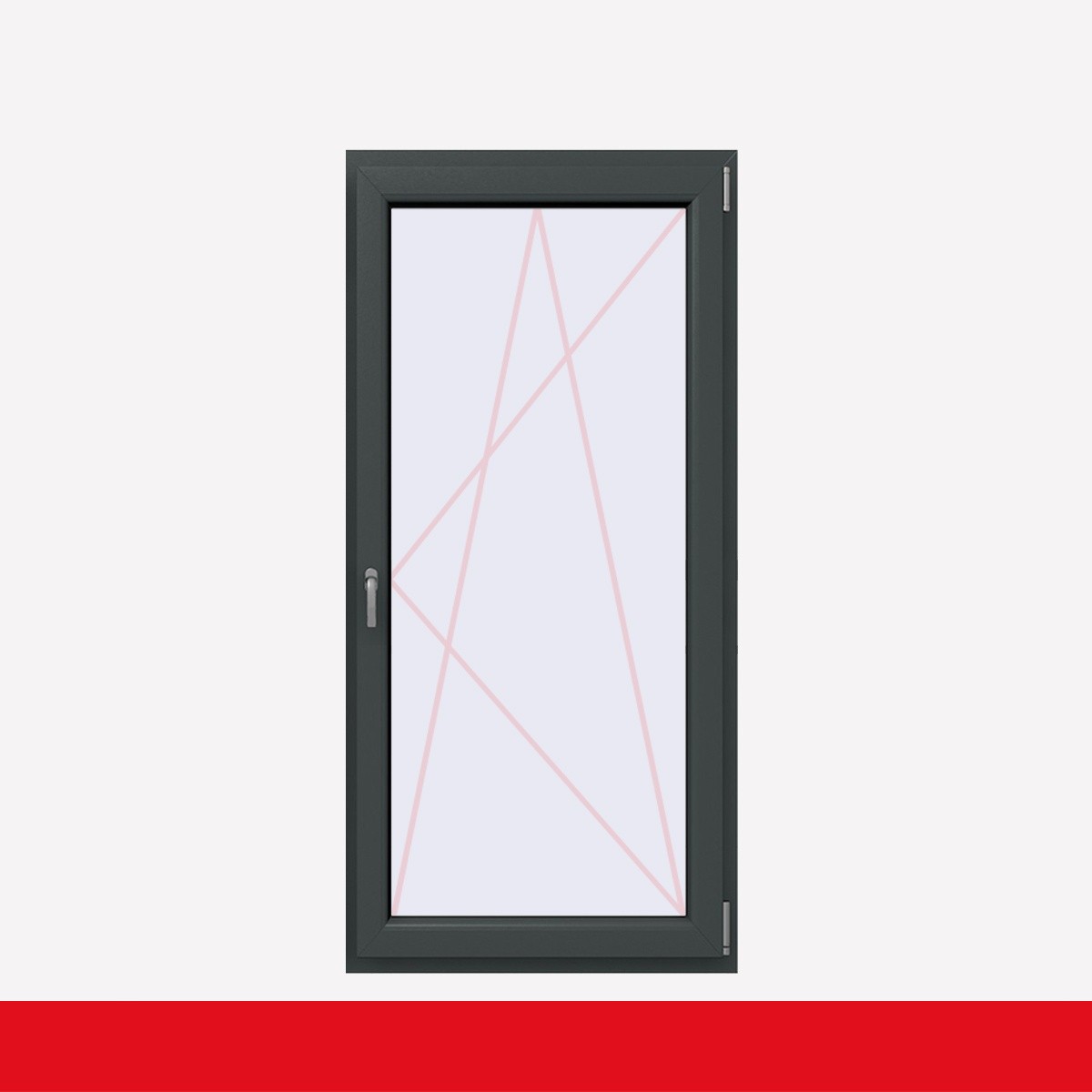 Fenstermaxx24 – balkon 1f dkr griff farbig schiefergrau glatt