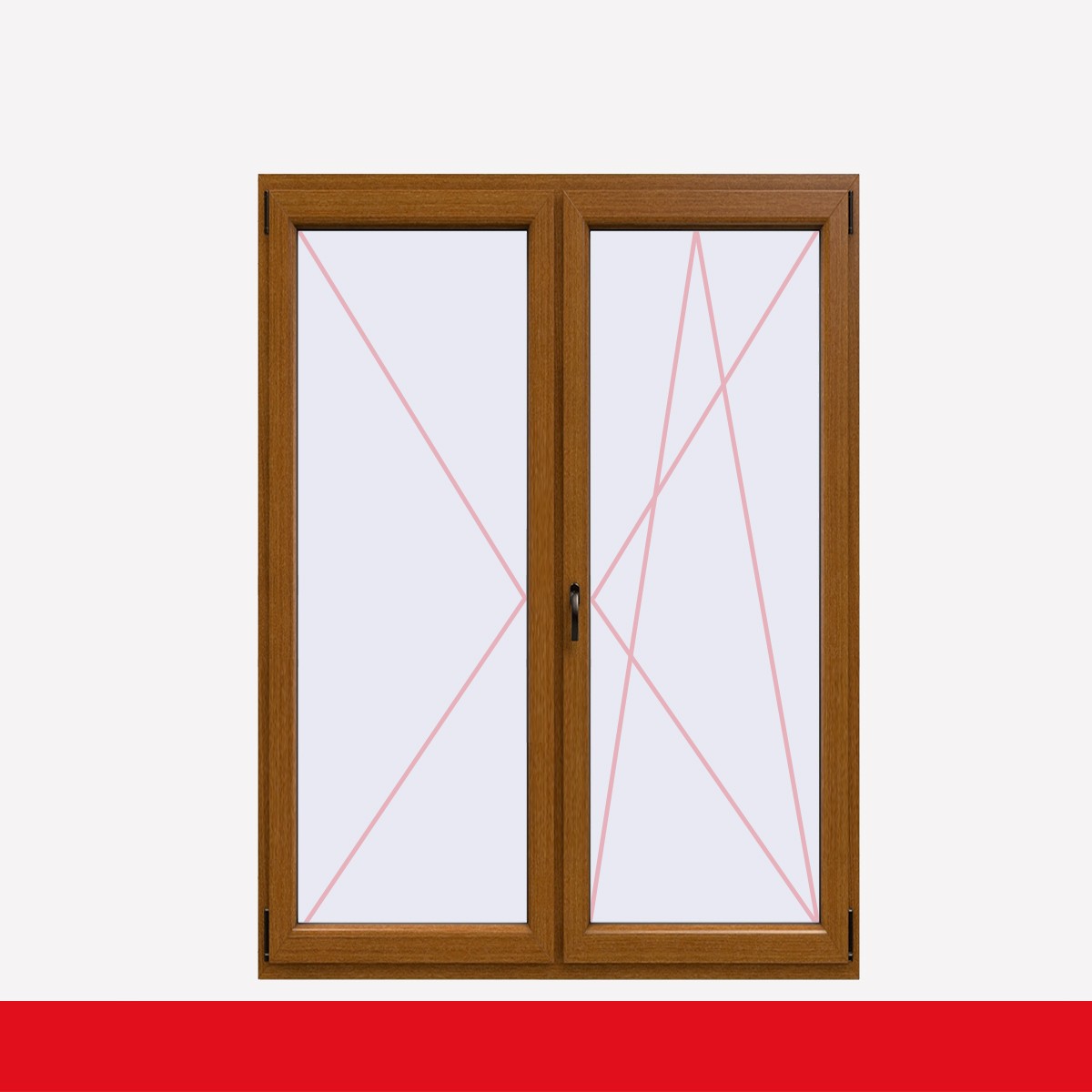 Fenstermaxx24 – balkon 2f dl dkr streifen douglasie