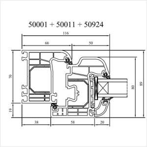 Fenstermaxx24 – Iglo 5 Balkontuer mit Blendrahmen