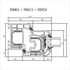 Fenstermaxx24 – Iglo 5 Classic Balkontuer mit Blendrahmen