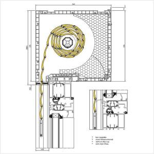 Fenstermaxx24 – Aufsatzrollladen 225 mm mit Alu Profil MB 70 ohne Wetterschenkel
