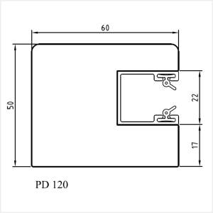 Fenstermaxx24 – Aufsatzrollladen Fuehrungsschiene Holz PD120