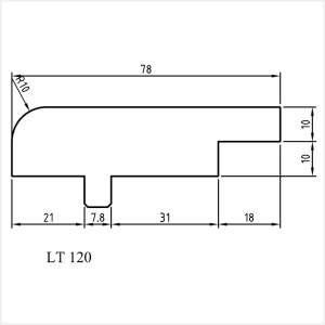 Fenstermaxx24 – Aufsatzrollladen Traverse Holz LT 120