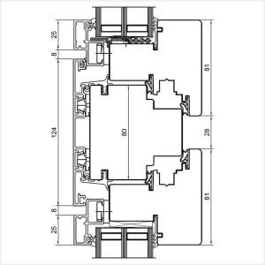 Fenstermaxx24 – Duoline 78 Fenster mit Oberlicht Dreh Kipp
