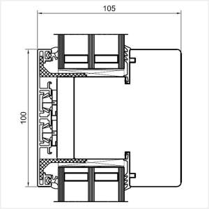 Fenstermaxx24 – Duoline 78 Glasteilende Sprosse Kaempfer
