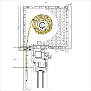 Fenstermaxx24 – Iglo 5 Parallel Schiebe Kipp Tuer Aufsatzrollladen Revision von Unten 1