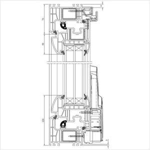 Fenstermaxx24 – Iglo Energy Parallel Schiebe Kipp Tuer