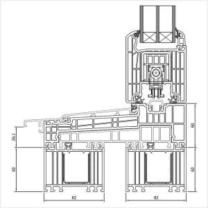 Fenstermaxx24 – Iglo HS Tuer Rahmenverbreiterung 60 mm Schwelle