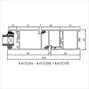 Fenstermaxx24 – MB 45 Balkontuer nach aussen