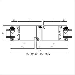 Fenstermaxx24 – MB 45 Tuer mit Stulp