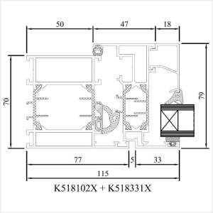 Fenstermaxx24 – MB 70 Fenster Rahmen mit Fluegel