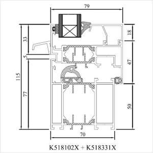 Fenstermaxx24 – MB 70 Fluegel mit Wasserschenkel