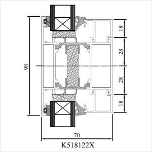 Fenstermaxx24 – MB 70HI Glasteilende Sprosse Kaempfer