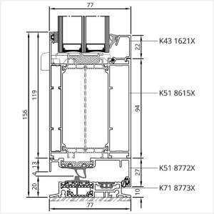 Fenstermaxx24 – MB 86 SI Tuer nach innen Schwelle