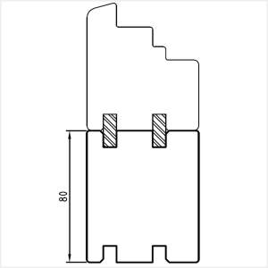 Fenstermaxx24 – Softline 68 Rahmenverbreiterung 80 mm PR080