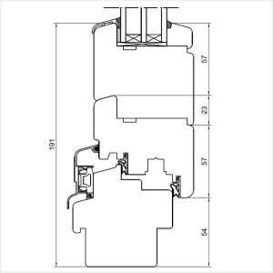 Fenstermaxx24 – Softline 78 Balkontuer mit Blendrahmen