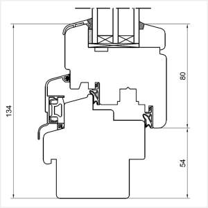Fenstermaxx24 – Softline 78 Rahmen mit Fluegel Wetterschenkel