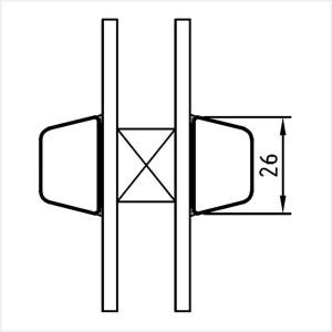Fenstermaxx24 – Wiener Sprossen aufgesetzt 26 mm