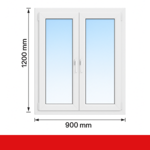 Fenstermaxx24, Drutex, Fenster-2-flg-90-120