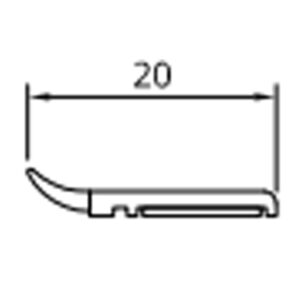 Fenstermaxx24 – anschlagleiste 20 mm 1 175