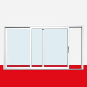 Hebe-Schiebe-Tür nach links öffnend, Breite 4600mm